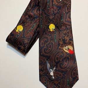 Vintage 90’s Looney Tunes Paisley Tie Bugs Bunny